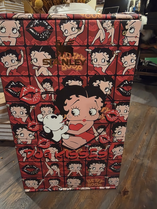 Stanley Other - Stanley Betty Boop Red & Black Dog Kisses Graphic Traveler Tumbler NWT  In Box